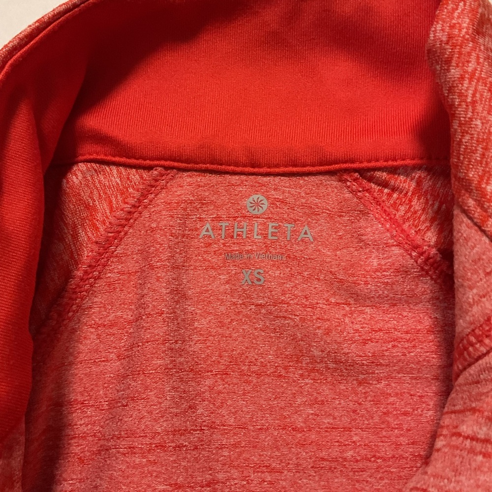 Athleta Women’s Half Zip Pullover Jacket size XS Orange - Picture 8 of 12